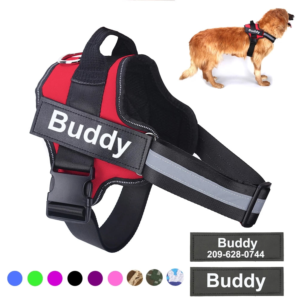 MyPup Personalized Custom-Patch Harness — premium pet product from MAHGOODBOI