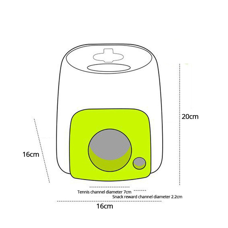 Interactive Tennis Ball Pet Treat Dispenser — multi-colour — MAHGOODBOI