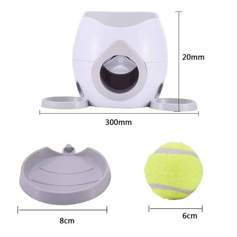 Interactive Tennis Ball Pet Treat Dispenser — multi-colour — MAHGOODBOI