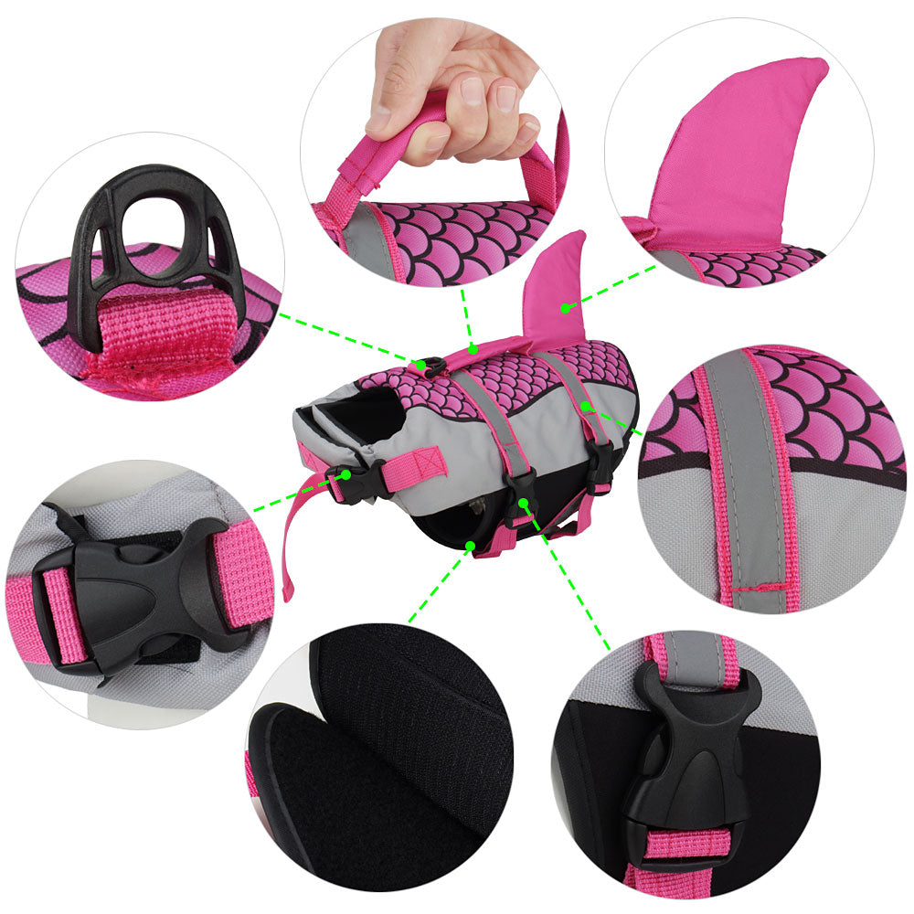 Dog Life Jacket for Swimming & Water Safety — multi-colour — MAHGOODBOI