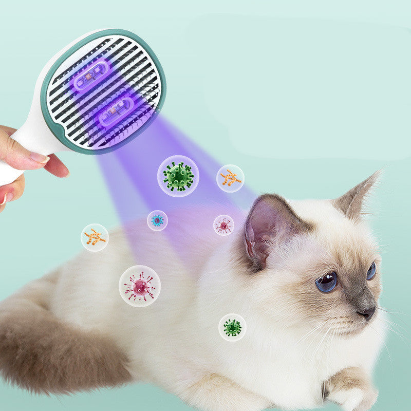 UV Sterilizing Pet Grooming Brush — multi-colour — MAHGOODBOI