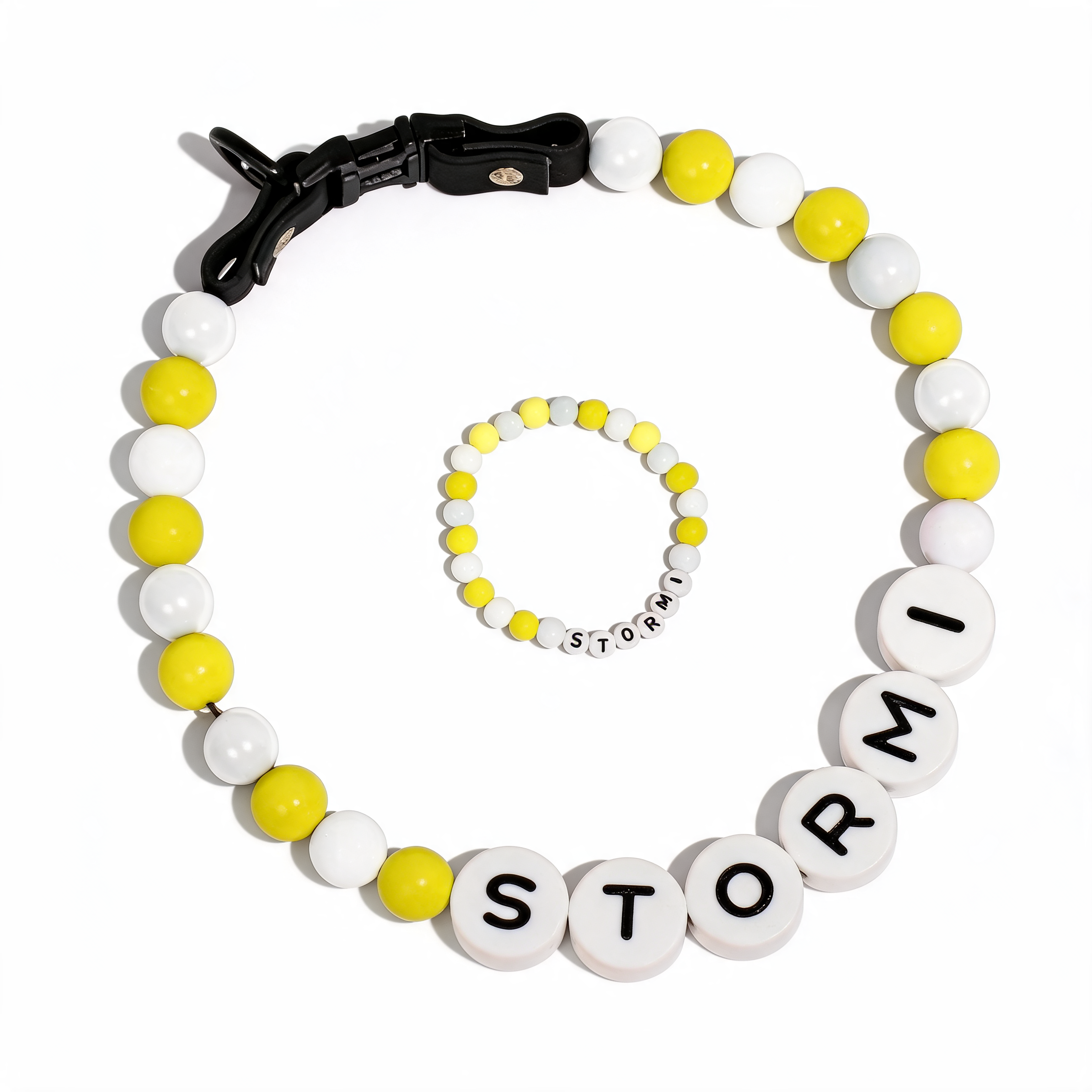 GlamourBead Custom Pearl Collar & Matching Bracelet — premium pet product from MAHGOODBOI