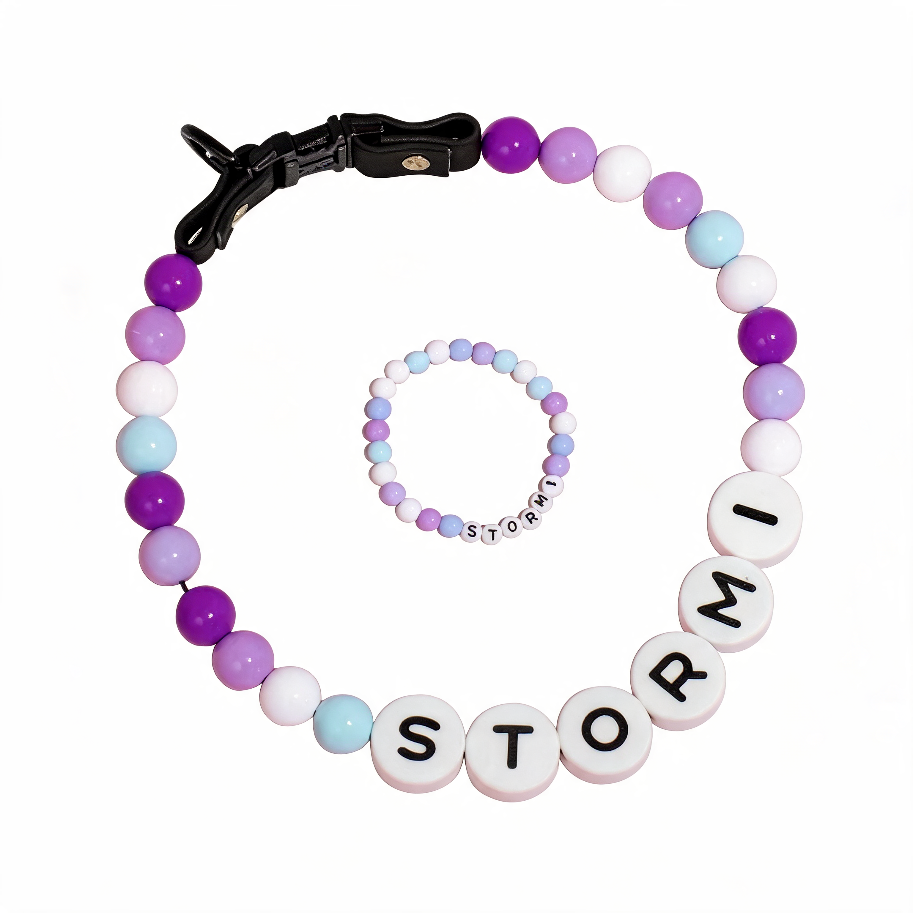 GlamourBead Custom Pearl Collar & Matching Bracelet — premium pet product from MAHGOODBOI