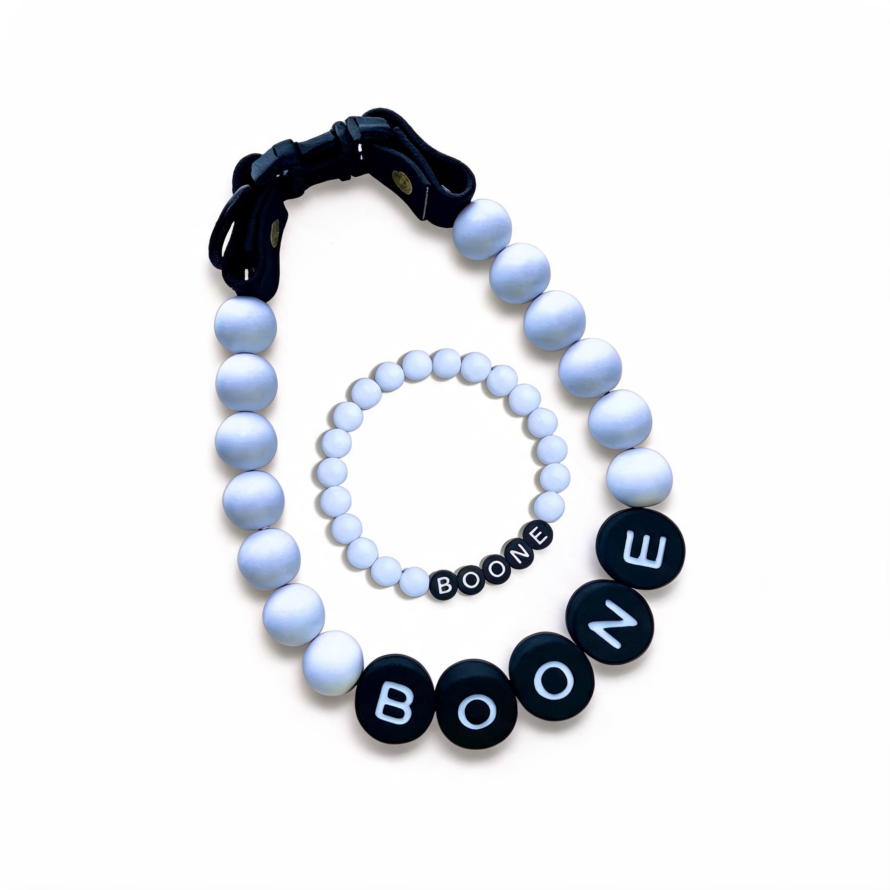 GlamourBead Custom Pearl Collar & Matching Bracelet — premium pet product from MAHGOODBOI